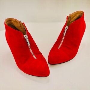 Corso Como Scarlet Suede Ankle Booties Size 8 1/2